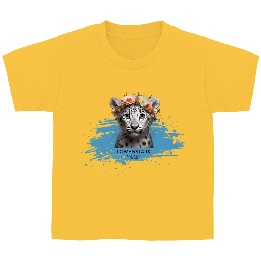 Wild & Wundervoll - Schneeleopard - Kids T-Shirt
