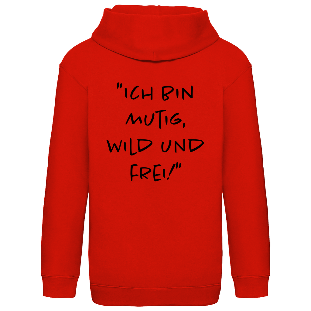 Ich bin mutig, wild & frei! - Kids Hoodie