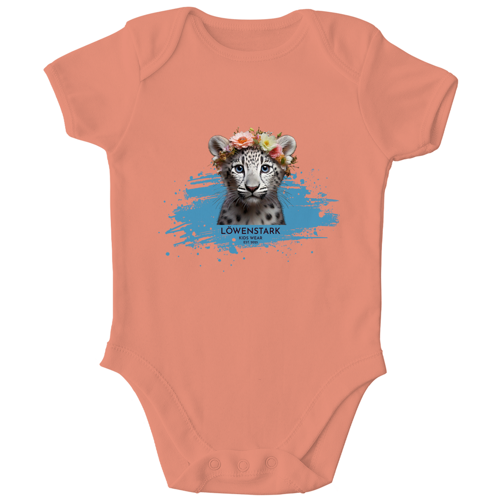 Wild & Wundervoll - Schneeleopard - Baby Body Kurzarm