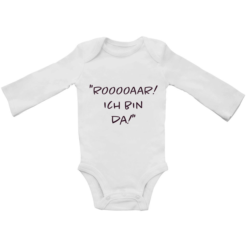 Baby Body Langarm “Rooooaaar! Ich bin da!”