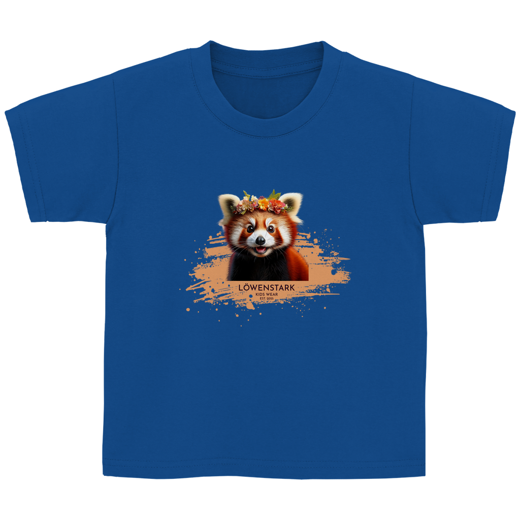 Wild & Wundervoll - roter Panda - Kids Shirt
