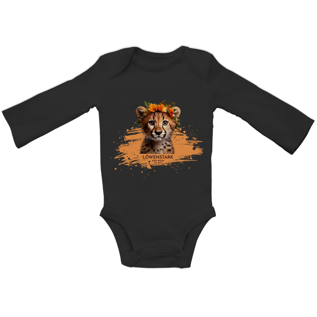Wild & Wundervoll - Gepard - Baby Body Langarm