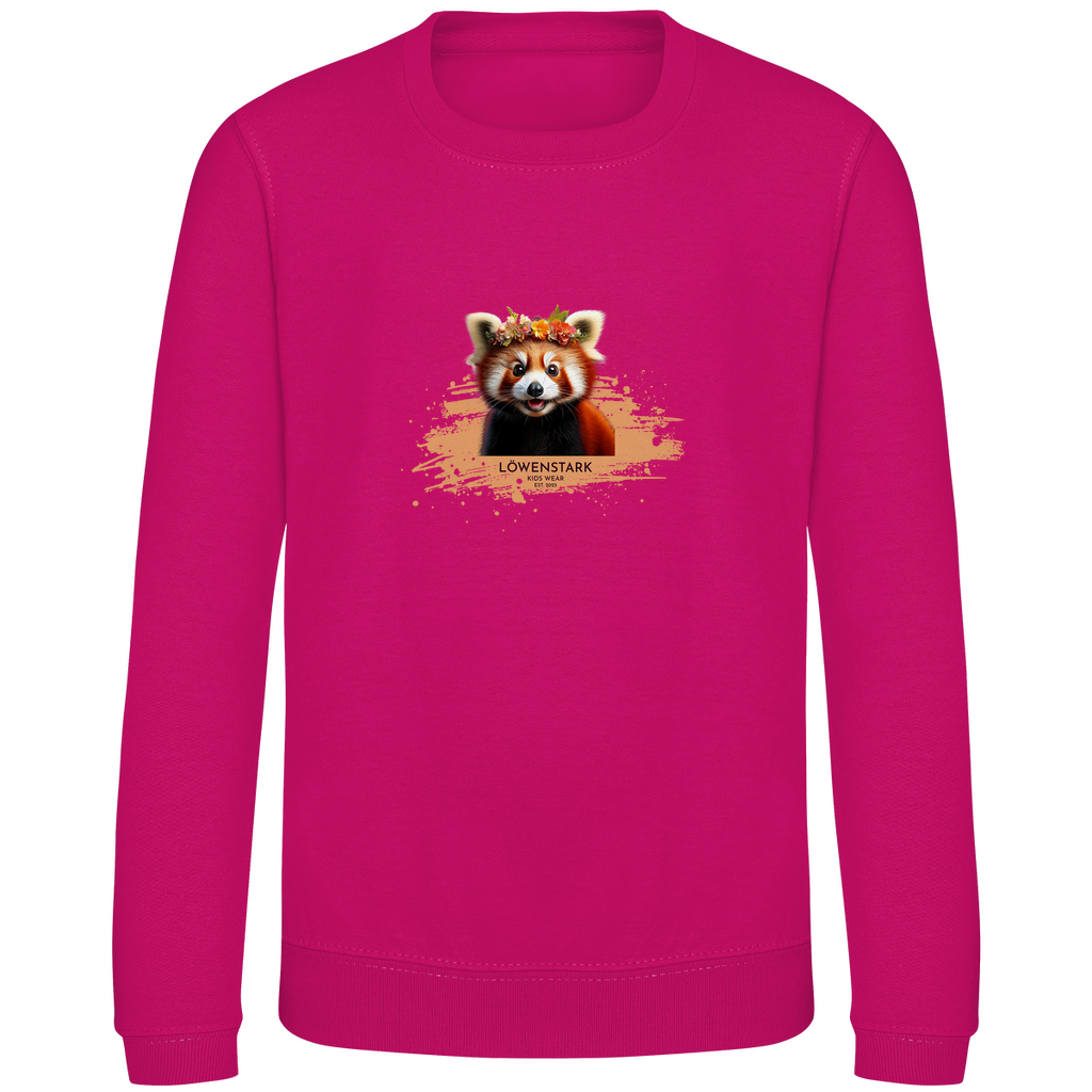 Wild & Wundervoll - roter Panda - Kids Sweatshirt