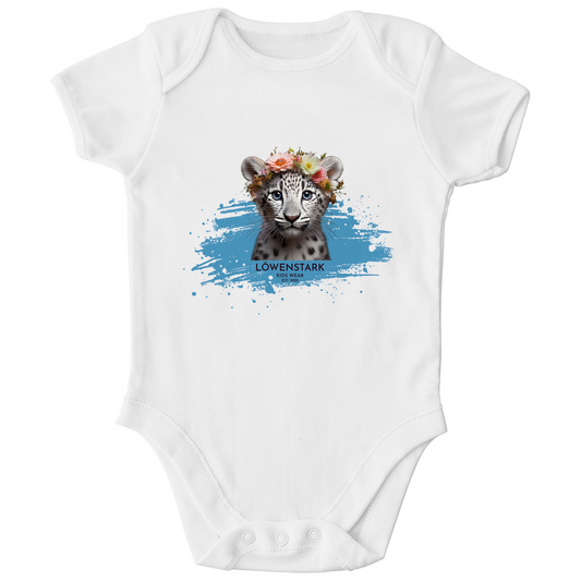 Wild & Wundervoll - Schneeleopard - Baby Body Kurzarm