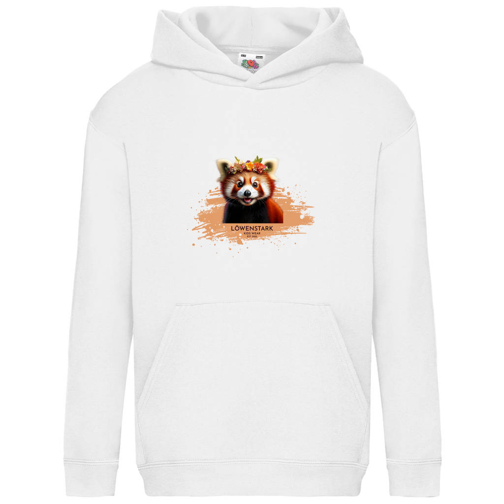 Wild & Wundervoll - roter Panda - Kids Hoodie
