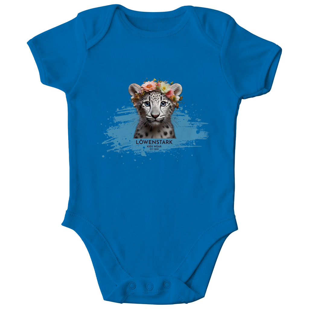Wild & Wundervoll - Schneeleopard - Baby Body Kurzarm