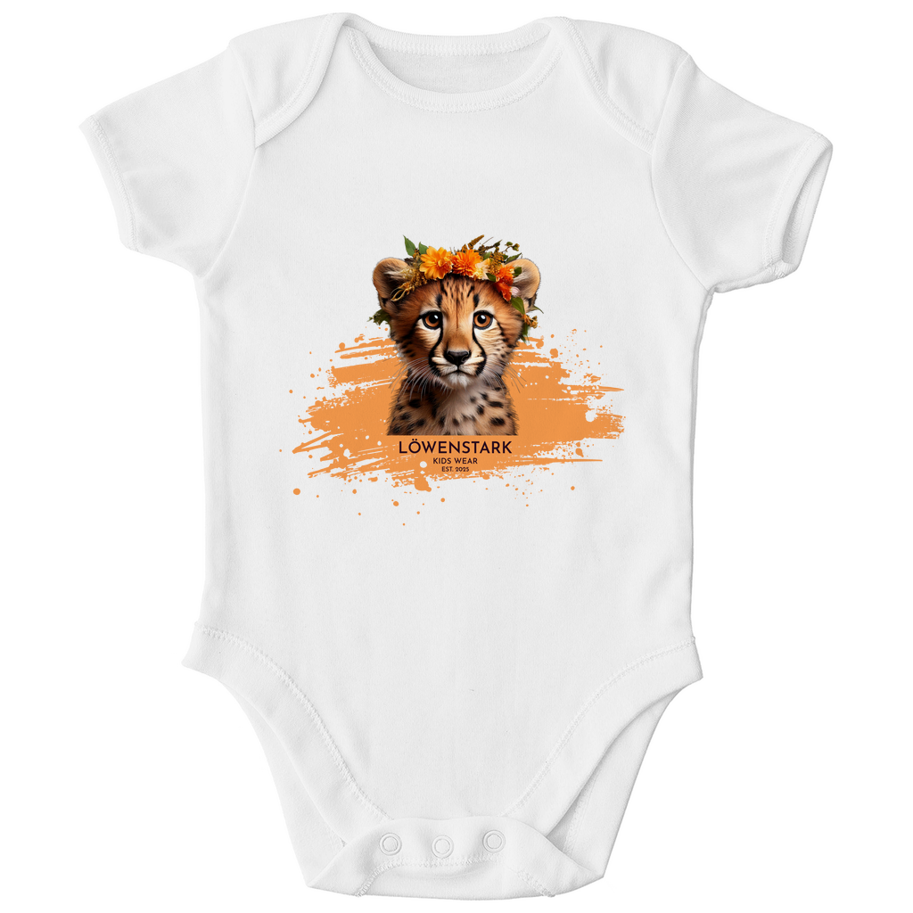 Wild & Wundervoll - Gepard - Baby Body Kurzarm
