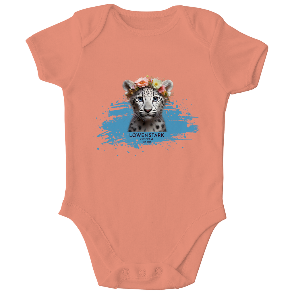 Wild & Wundervoll - Schneeleopard - Baby Body Kurzarm