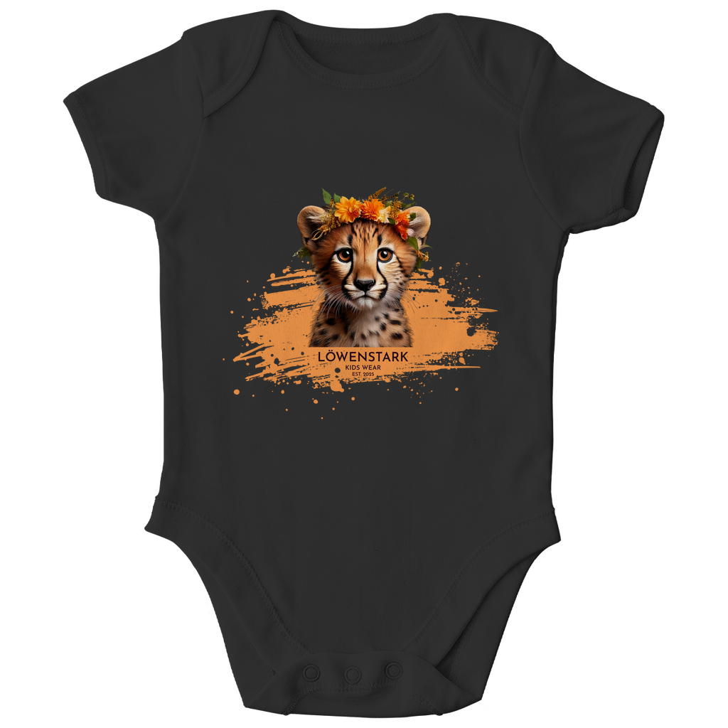 Wild & Wundervoll - Gepard - Baby Body Kurzarm