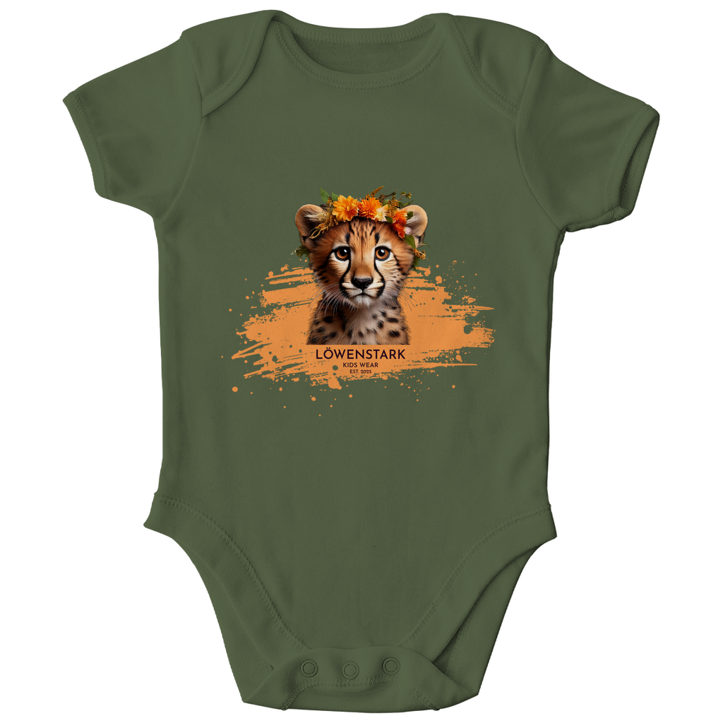 Wild & Wundervoll - Gepard - Baby Body Kurzarm