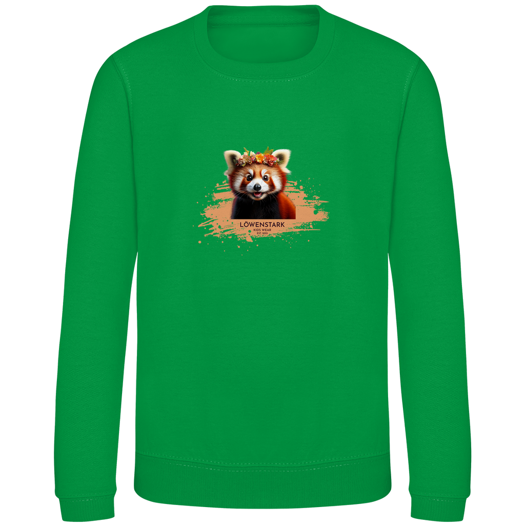 Wild & Wundervoll - roter Panda - Kids Sweatshirt