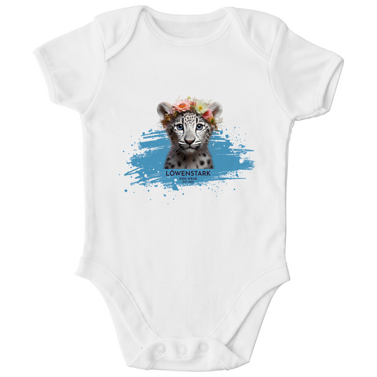 Wild & Wundervoll - Schneeleopard - Baby Body Kurzarm