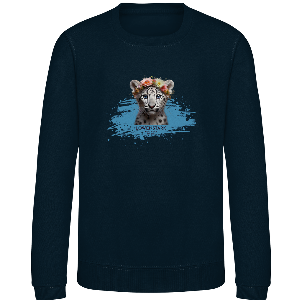 Wild & Wundervoll - Schneeleopard - Kids Sweatshirt