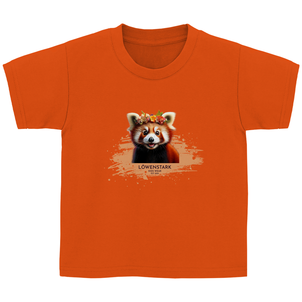 Wild & Wundervoll - roter Panda - Kids Shirt