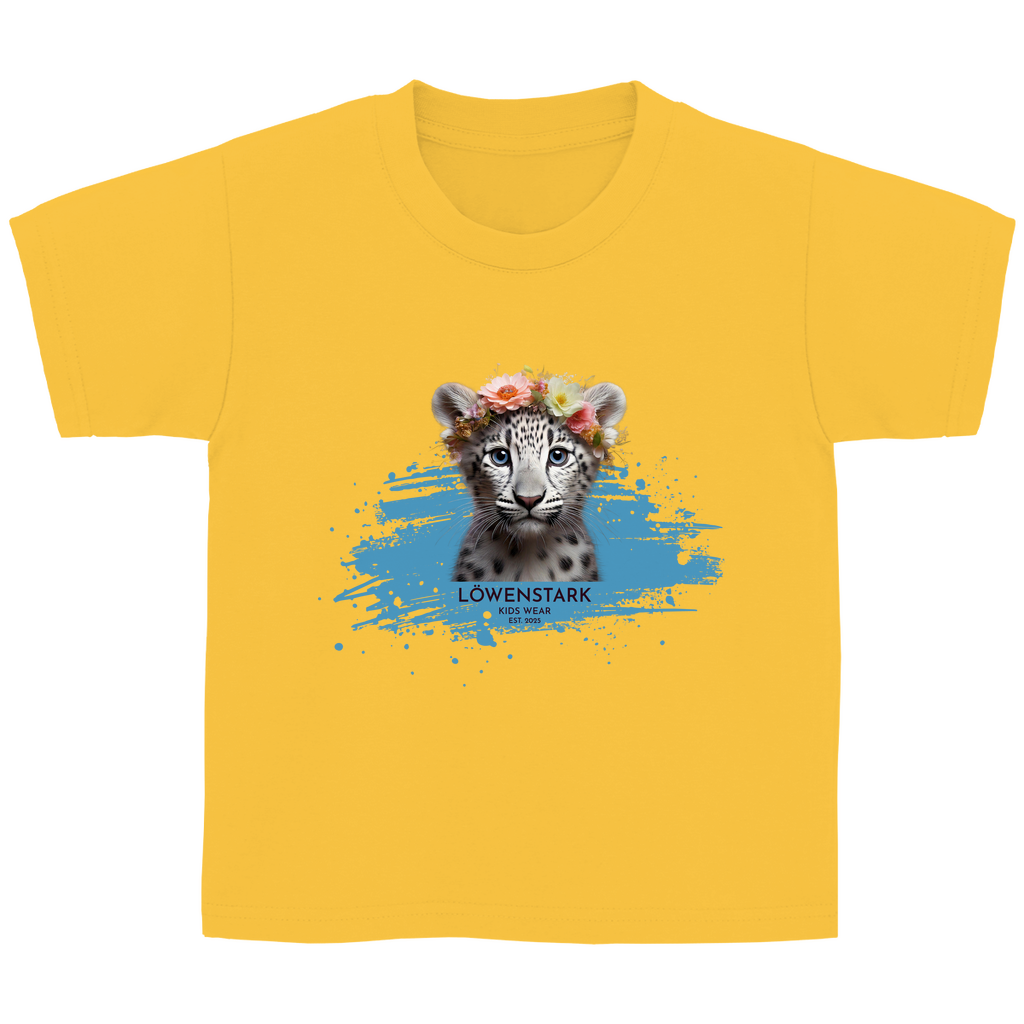 Wild & Wundervoll - Schneeleopard - Kids T-Shirt