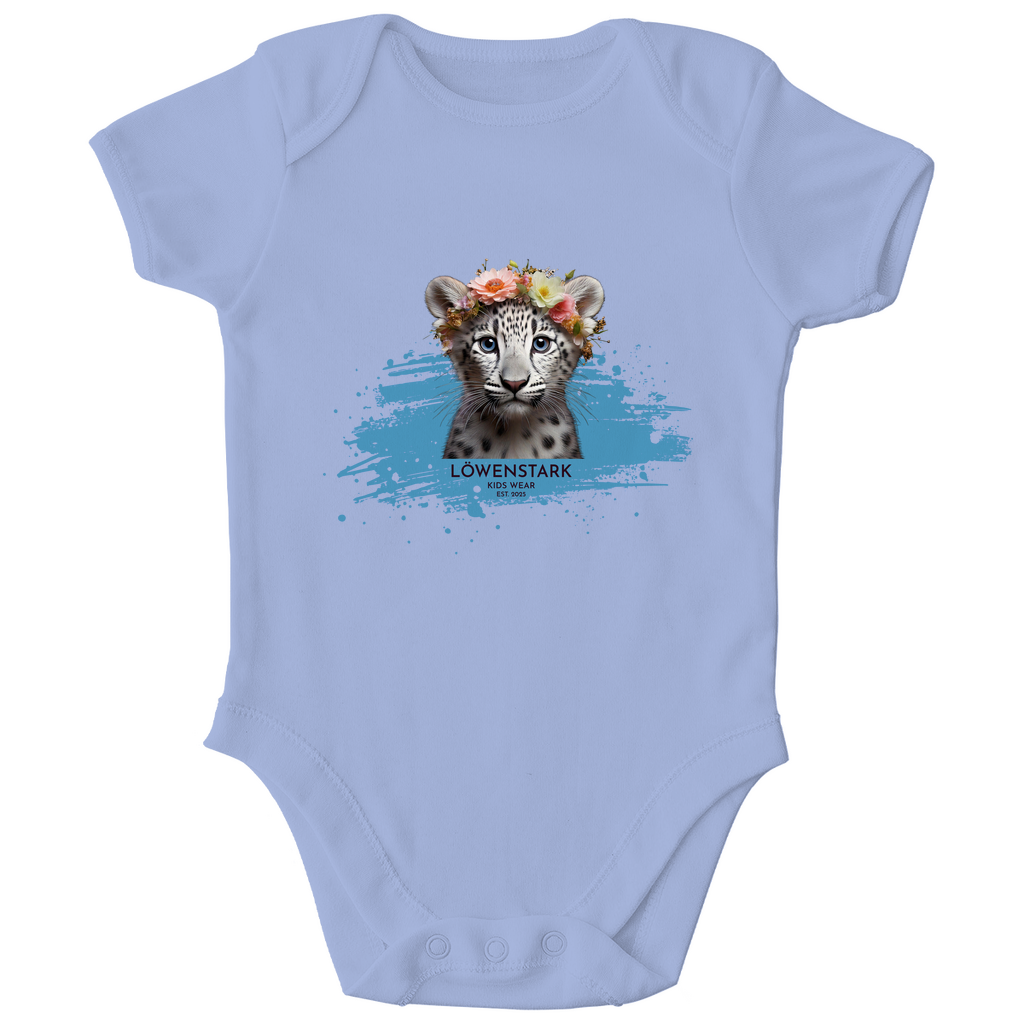 Wild & Wundervoll - Schneeleopard - Baby Body Kurzarm